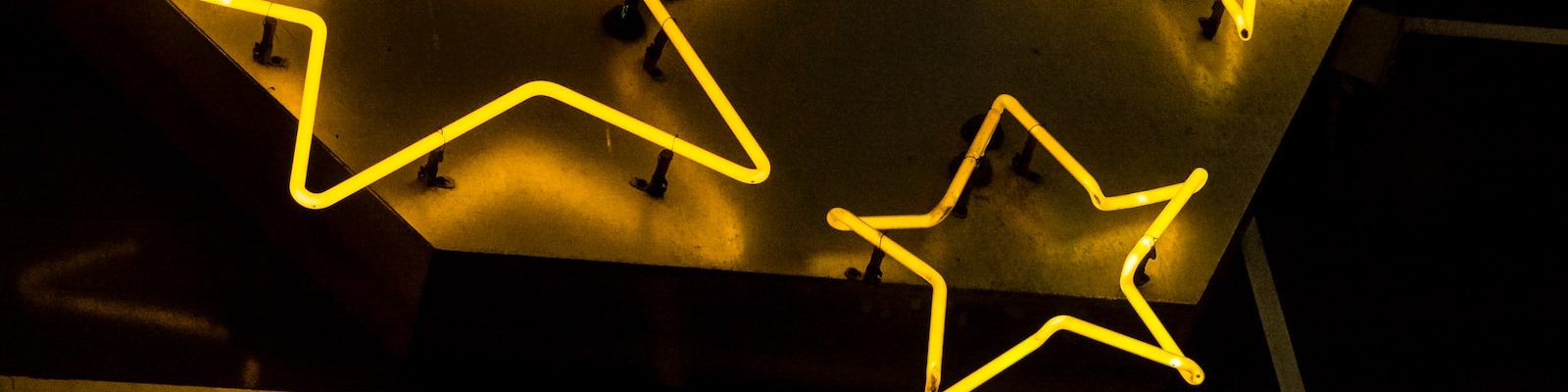 stars neon decorations during nighttime